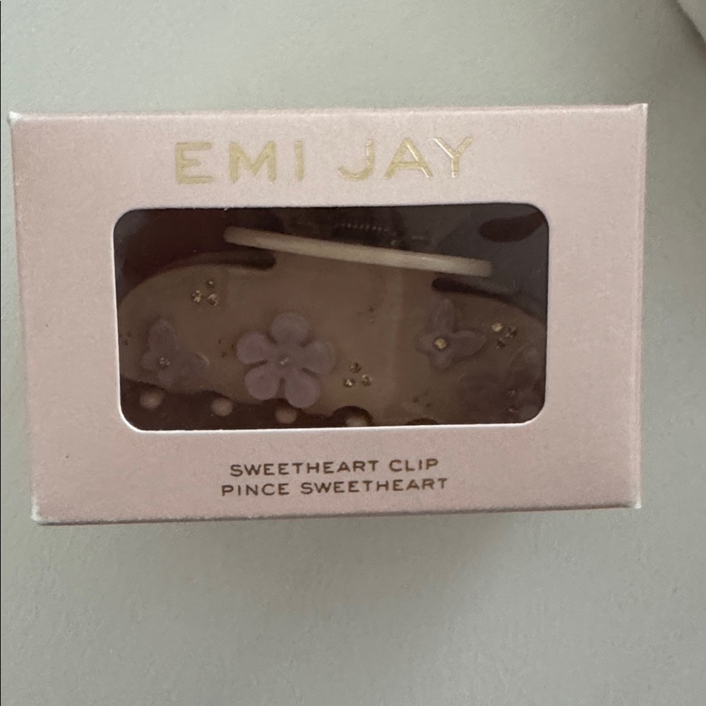 Emi Jay Sweetheart Hair Claw Clip ‘Pink Angel Food’ - Picture 2 of 5